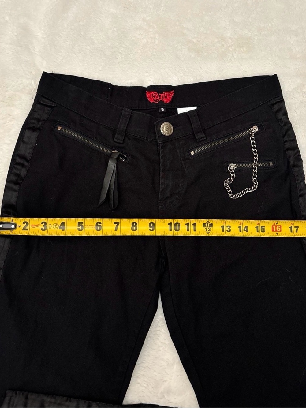 abbey dawn y2k emo skinny jeans sz 9 ✮ - Picture 5 of 10